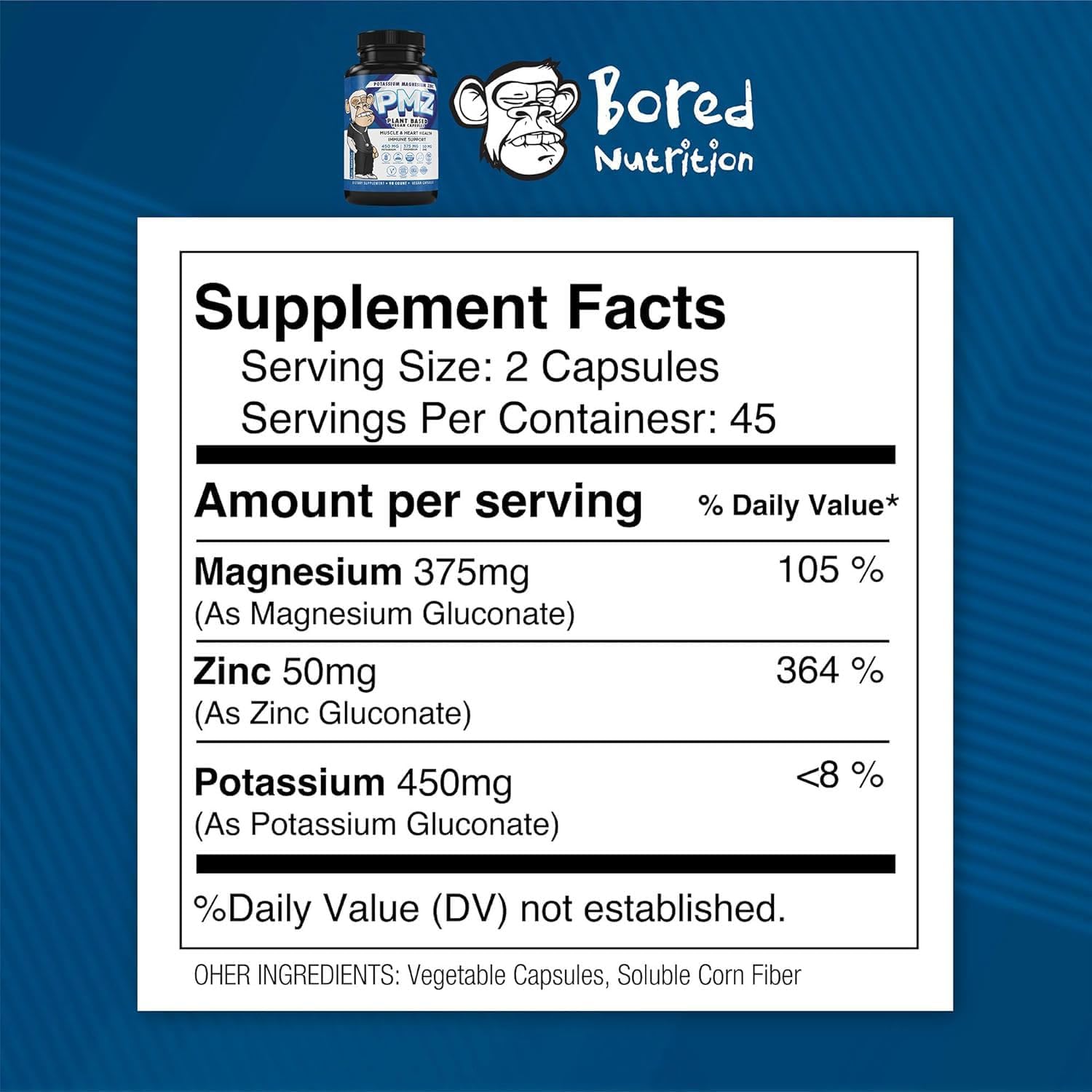 GINSPIRE NUTRITION Tri-Mineral Fusion Capsules - Potassium Magnesium Zinc Blend for Heart Health - Vegan Formula for Vascular & Muscle Support, 90 Capsules