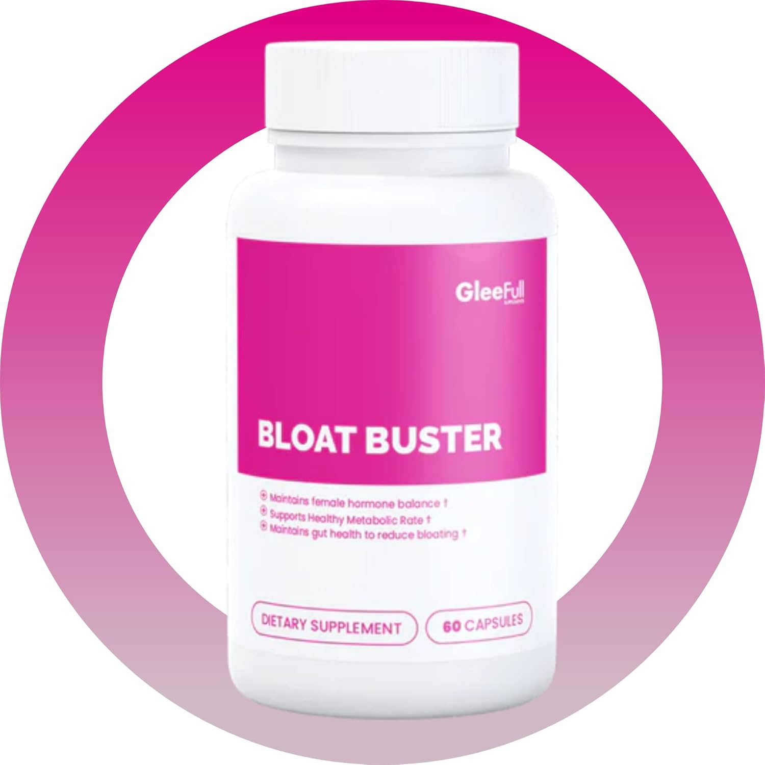 GleeFull Supplements Bloat Buster: Relief for Women's Bloating - Digestive Enzymes (3 Pack)