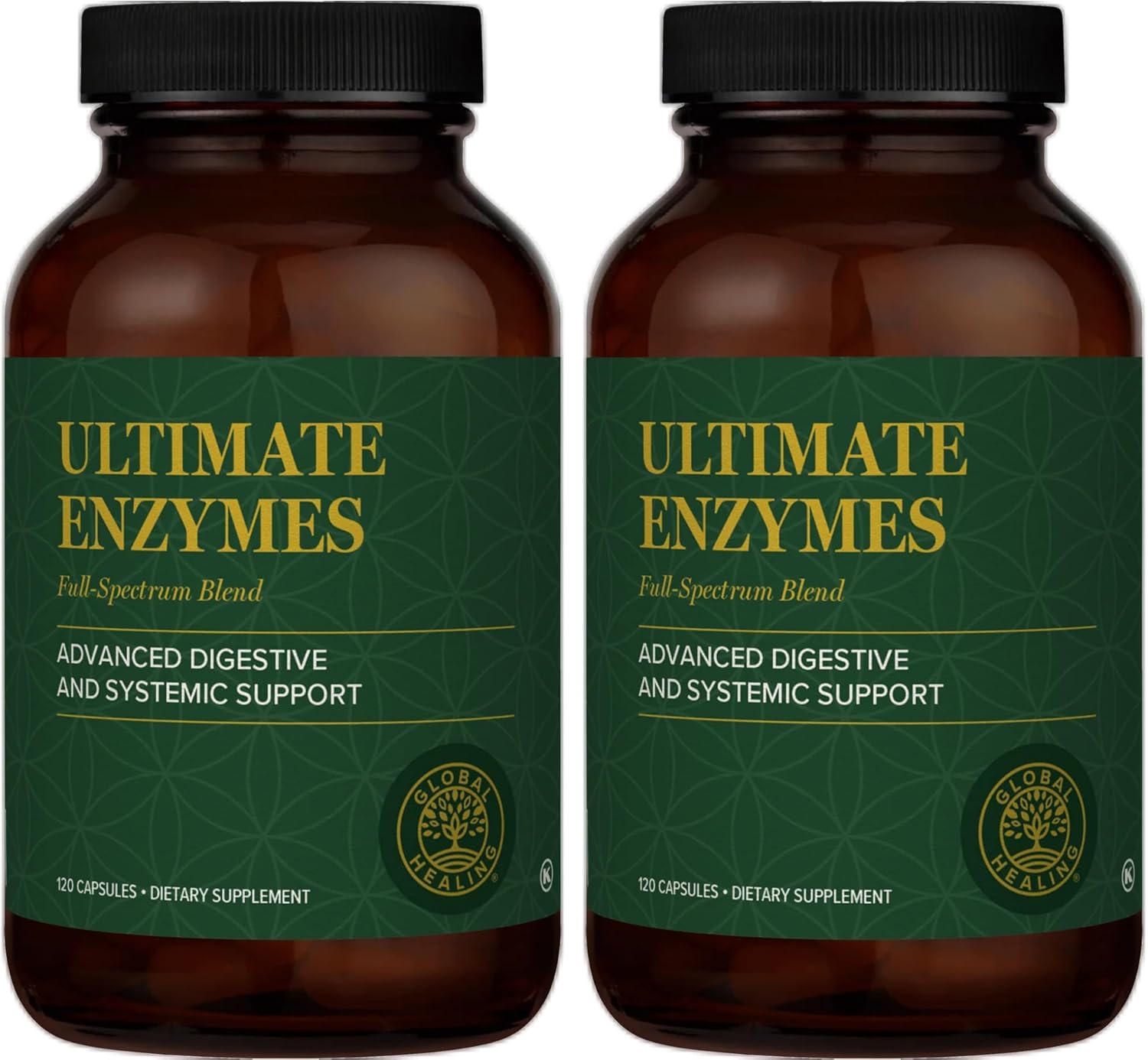 Global Healing Ultimate Enzymes - Digestive Enzyme Supplement - 240 Capsules