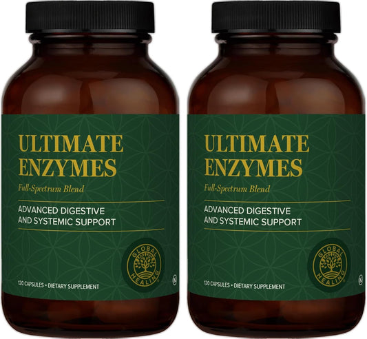 Global Healing Ultimate Enzymes - Digestive Enzyme Supplement - 240 Capsules