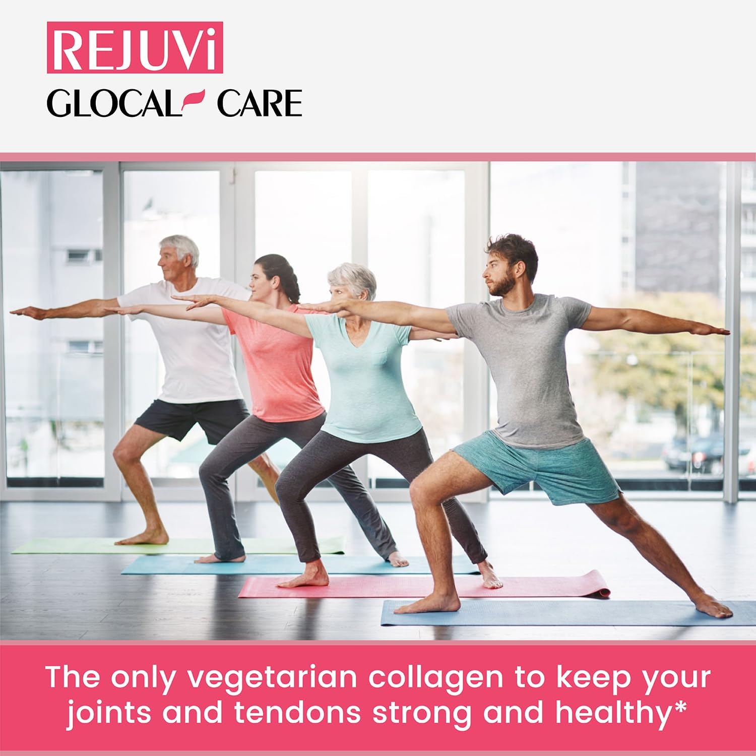 GlocalCare Rejuvi Skin Rejuvenation Cream with Collagen Synthesis, Anti-Wrinkle Properties, Ovoderm, Grape Seed Extract, Coenzyme Q10, and Folate