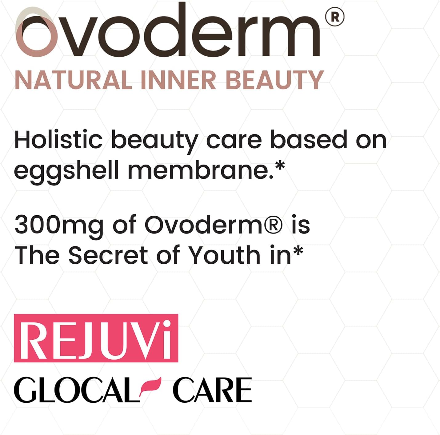 GlocalCare Rejuvi Skin Rejuvenation Cream with Collagen Synthesis, Anti-Wrinkle Properties, Ovoderm, Grape Seed Extract, Coenzyme Q10, and Folate