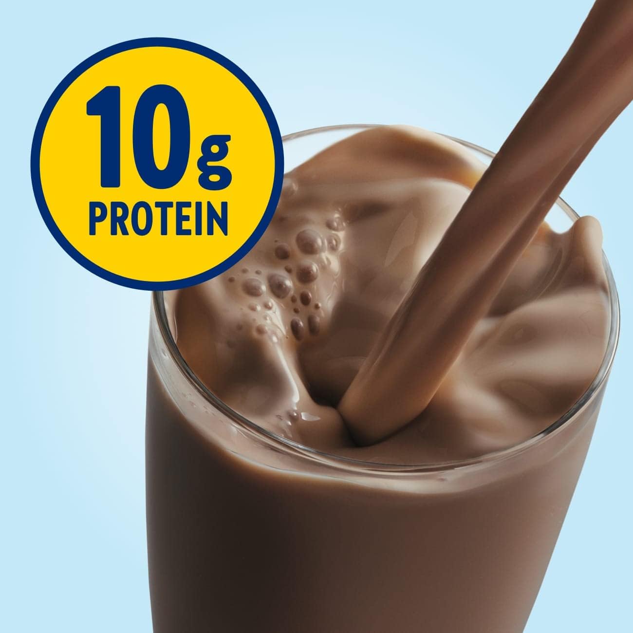 Glucerna Original Rich Chocolate Nutritional Shake, 10g Protein, 180 Calories, Diabetic Drink for Blood Sugar Management - 24 Pack, 8 fl oz Bottle