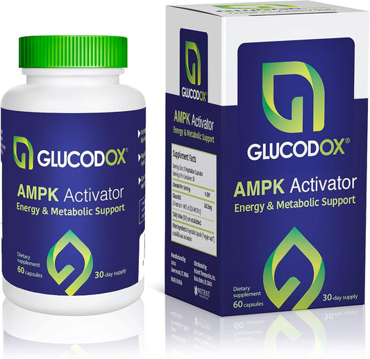 GlucodOX AMPK Activator Capsules | Support Fat Control & Metabolism | 30 Day Supply (60 Capsules) - BoostGo Australia