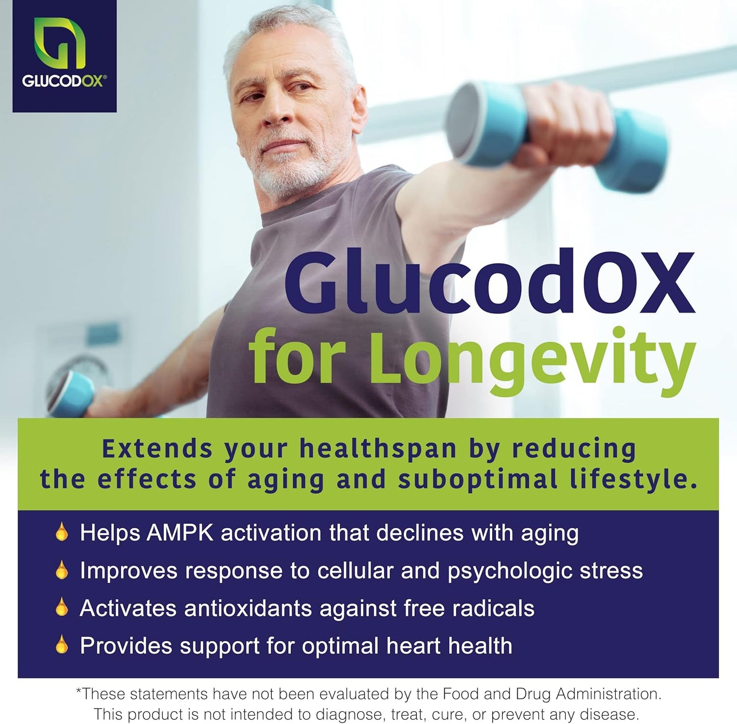 GlucodOX AMPK Activator Capsules | Support Fat Control & Metabolism | 30 Day Supply (60 Capsules) - BoostGo Australia