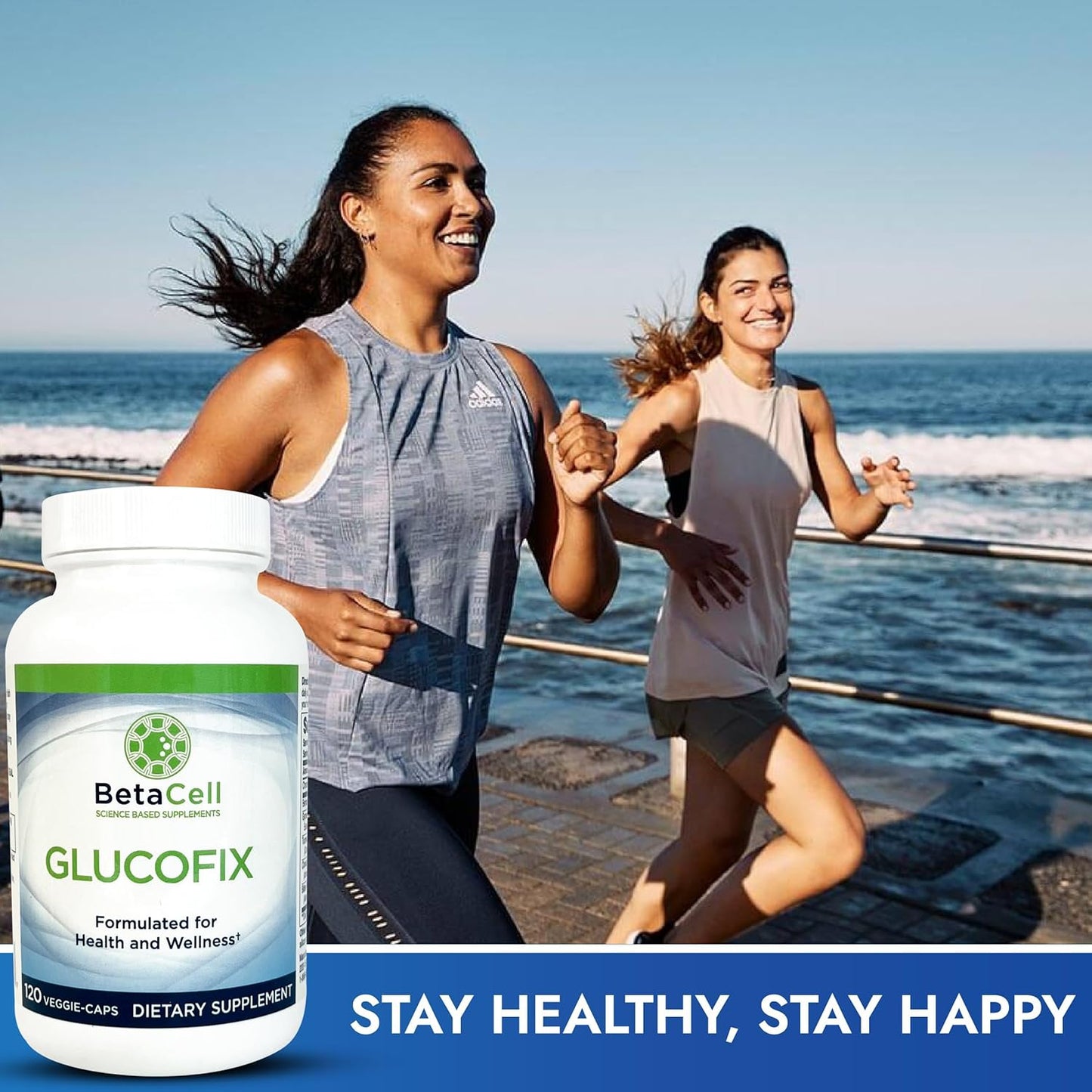 Glucofix Herbal Supplement with Berberine, Cinnamon, Gymnema - 120 Capsules