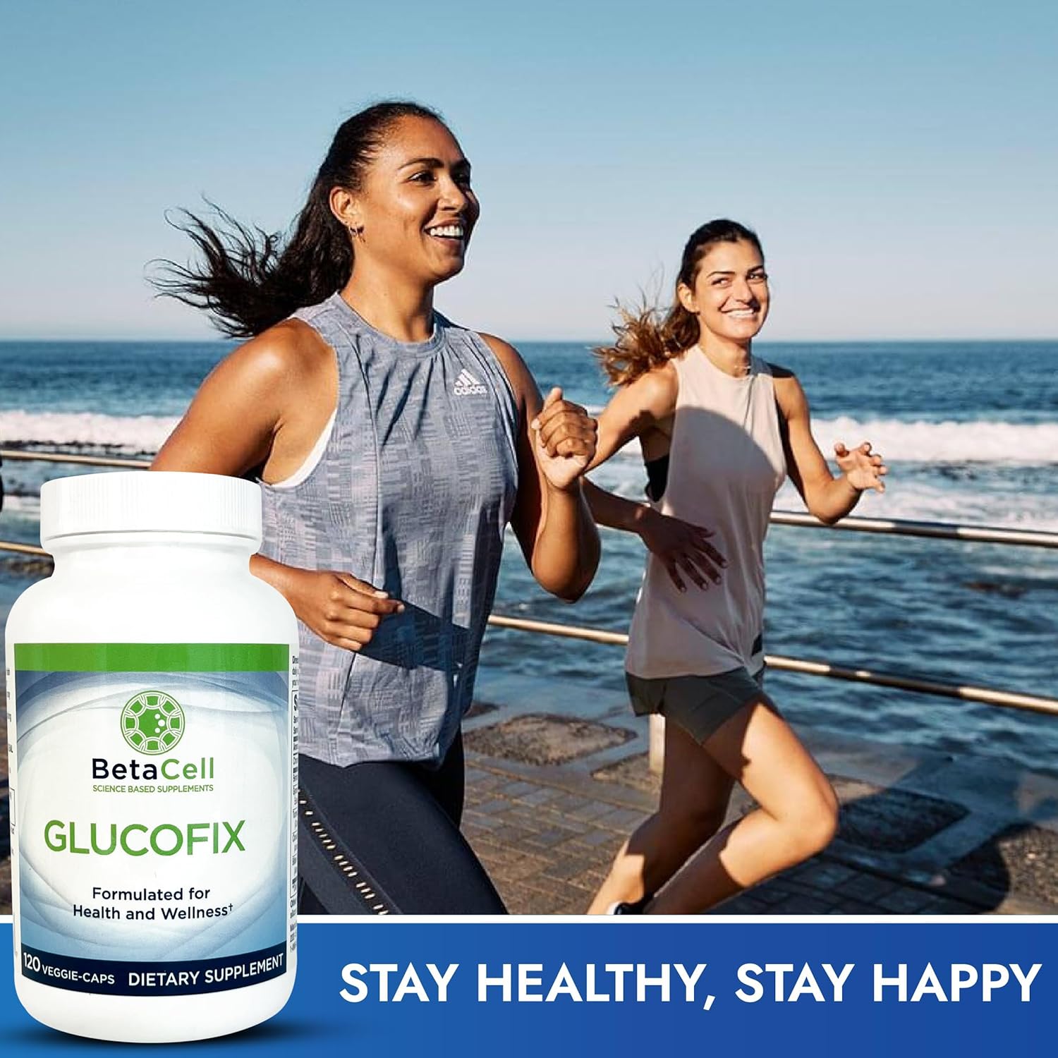 Glucofix Herbal Supplement with Berberine, Cinnamon, Gymnema - 120 Capsules