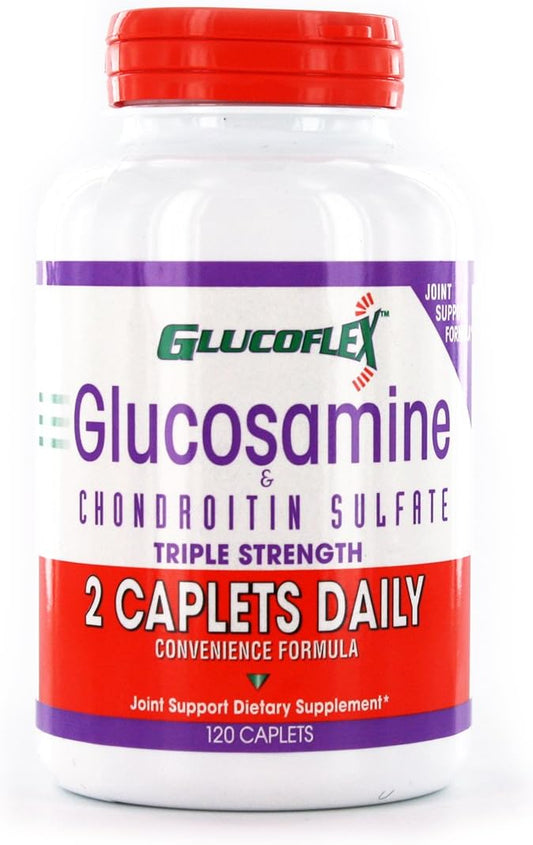 Glucoflex Triple Strength Glucosamine & Chondroitin Sulfate Caplets - 480 Count