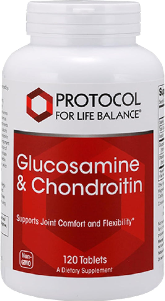 Glucosamine & Chondroitin Joint Support Supplement - Non-GMO, Dairy Free - 120 Tablets