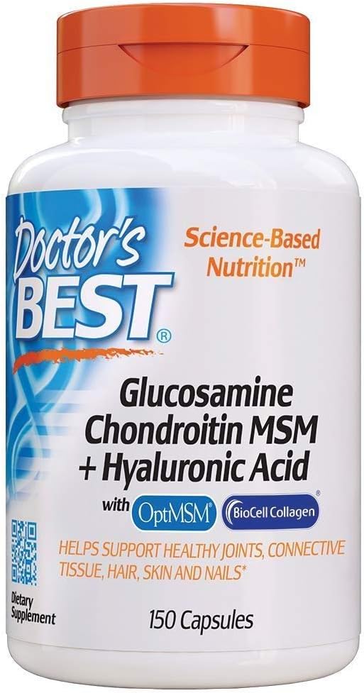 Glucosamine Chondroitin MSM with Hyaluronic Acid - 150 Capsules by Doctor's BEST