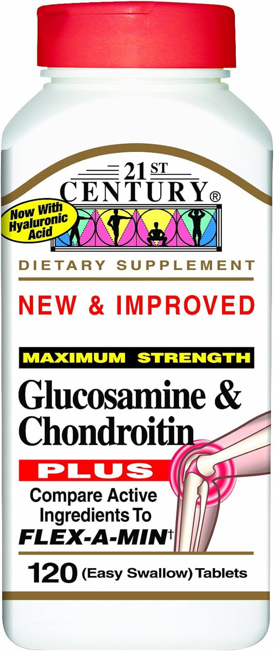 Glucosamine Chondroitin Plus Tablets for 21st Century Joint Support, 120 Count