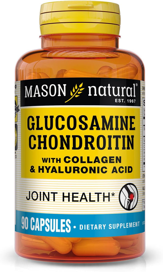 Glucosamine Chondroitin with Collagen & Hyaluronic Acid Capsules for Joint Health & Aging Support - 45-Day Supply