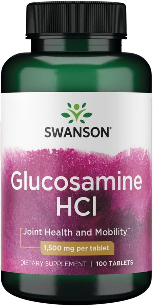 Glucosamine HCL 1500mg Tablets by Swanson - 100 Count Bottle