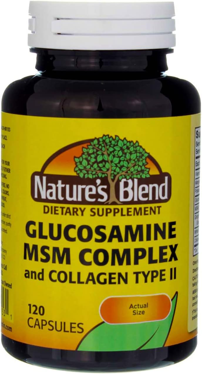 Glucosamine MSM Complex Tablets 120 Count - Natural Blend Formula