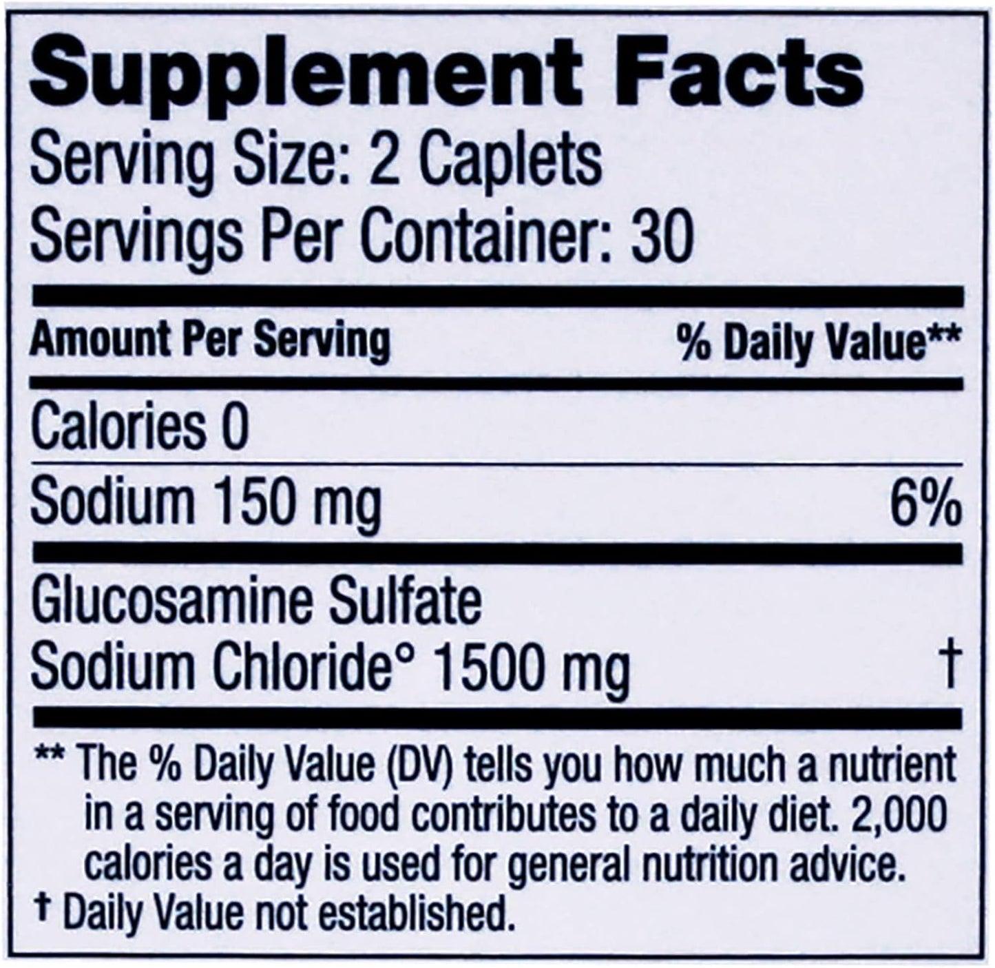 Glucosamine Sulfate 750mg Joint Supplement for Knee Comfort & Health - 60 Pills