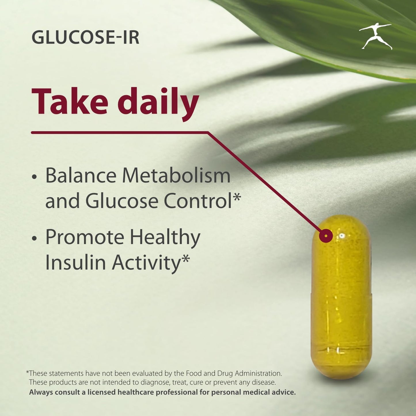 Glucose-IR Supplement - Cinnamon Extract, Chromium, Berberine, Biotin - 120 Capsules