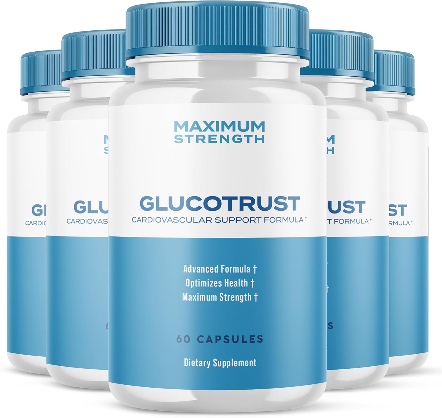 Glucotrust Advanced Formula Supplement Capsules - Maximum Strength Support (300 Capsules)