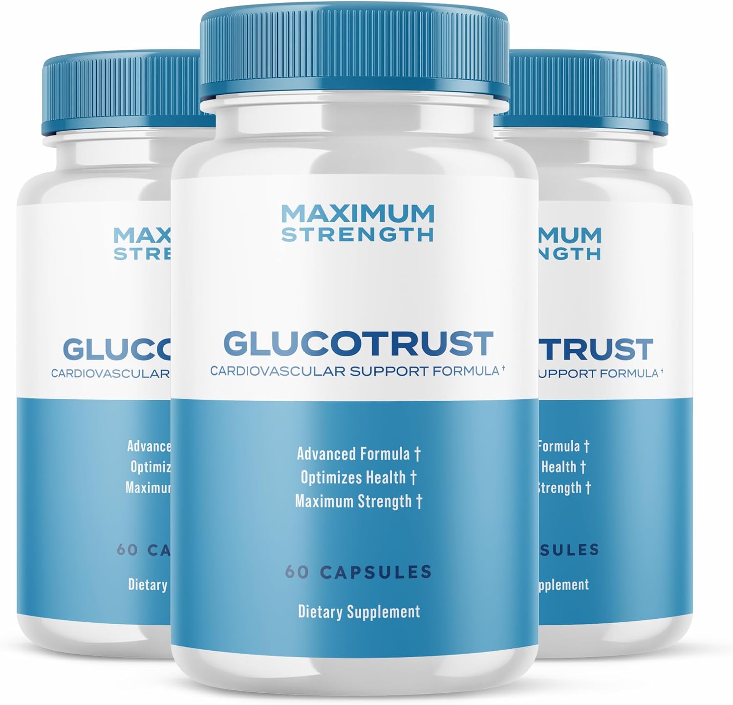 GlucoTrust Max Capsules (3 Pack) - Advanced Formula Supplement for Maximum Strength Support (180 Capsules)