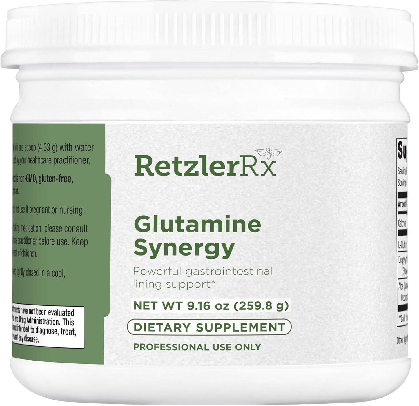 Glutamine Synergy Gastrointestinal Support Supplement - Non-GMO, Vegan Formula for Digestive Health