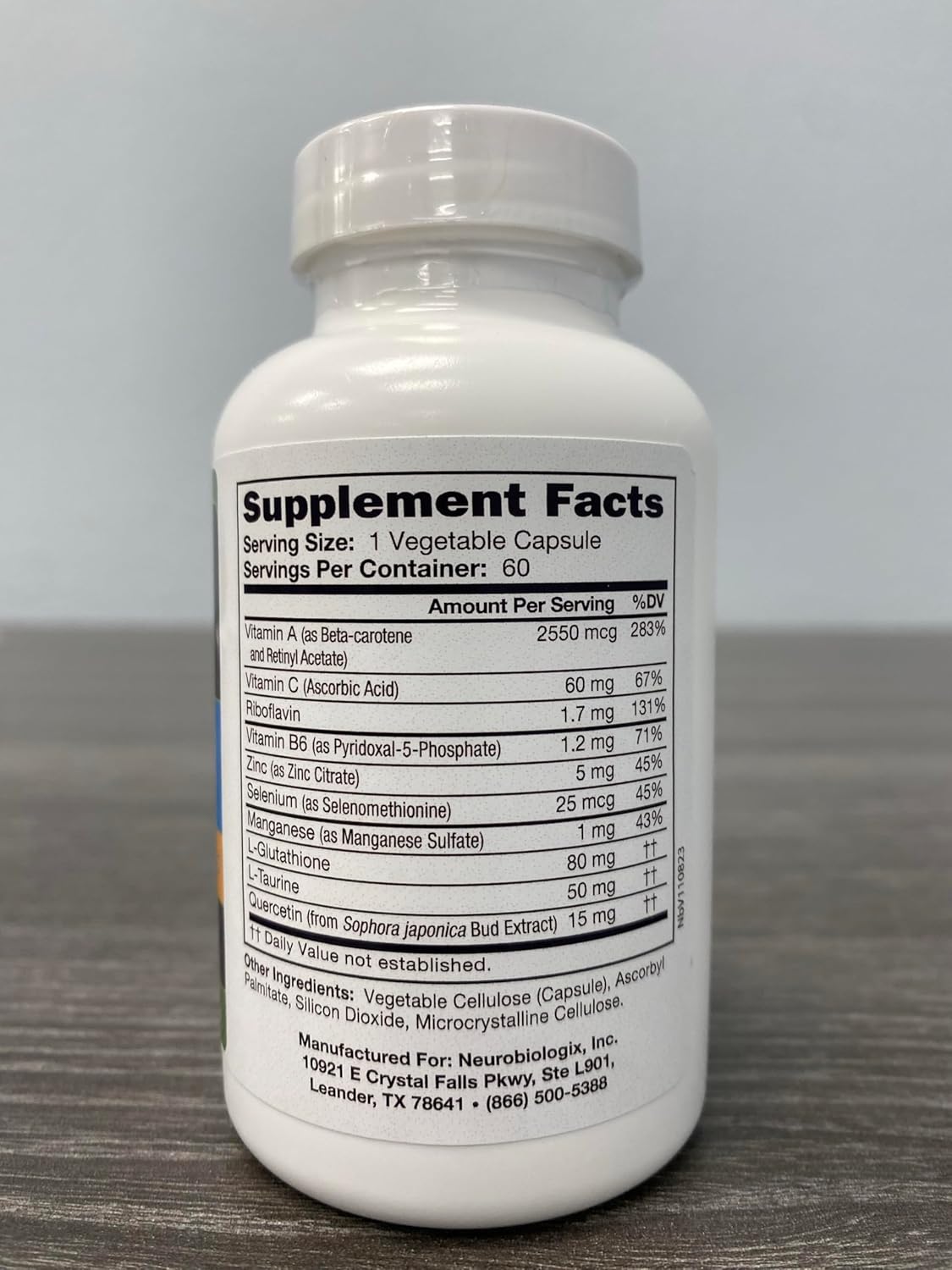 Glutathione Ultra Complex Supplement - 60 Capsules by Neuro Biologix