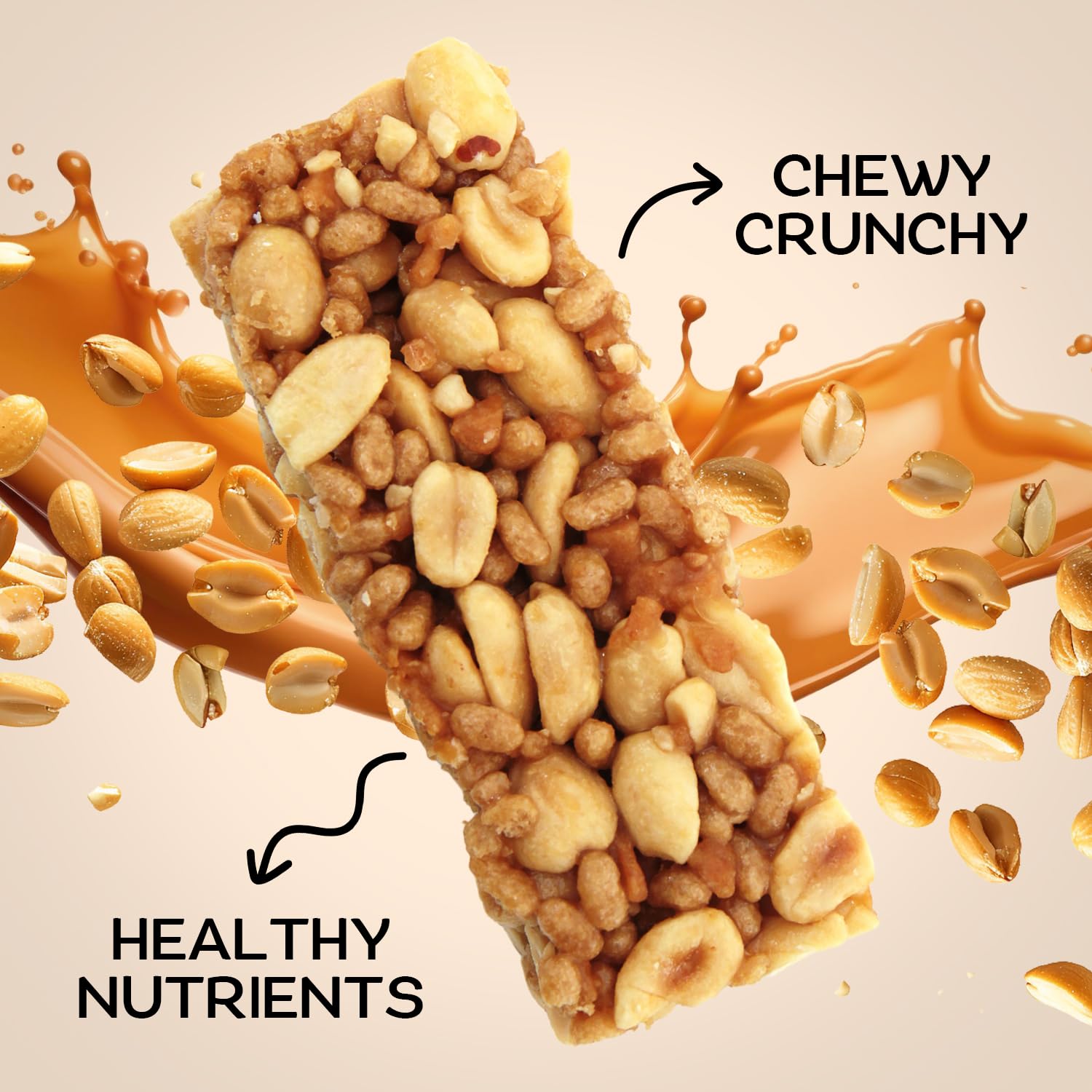 Gluten-Free Caramel Protein Bars for Active Lifestyles - Pack of 5, Ideal Meal Replacement & Muscle Recovery with Sustained Energy