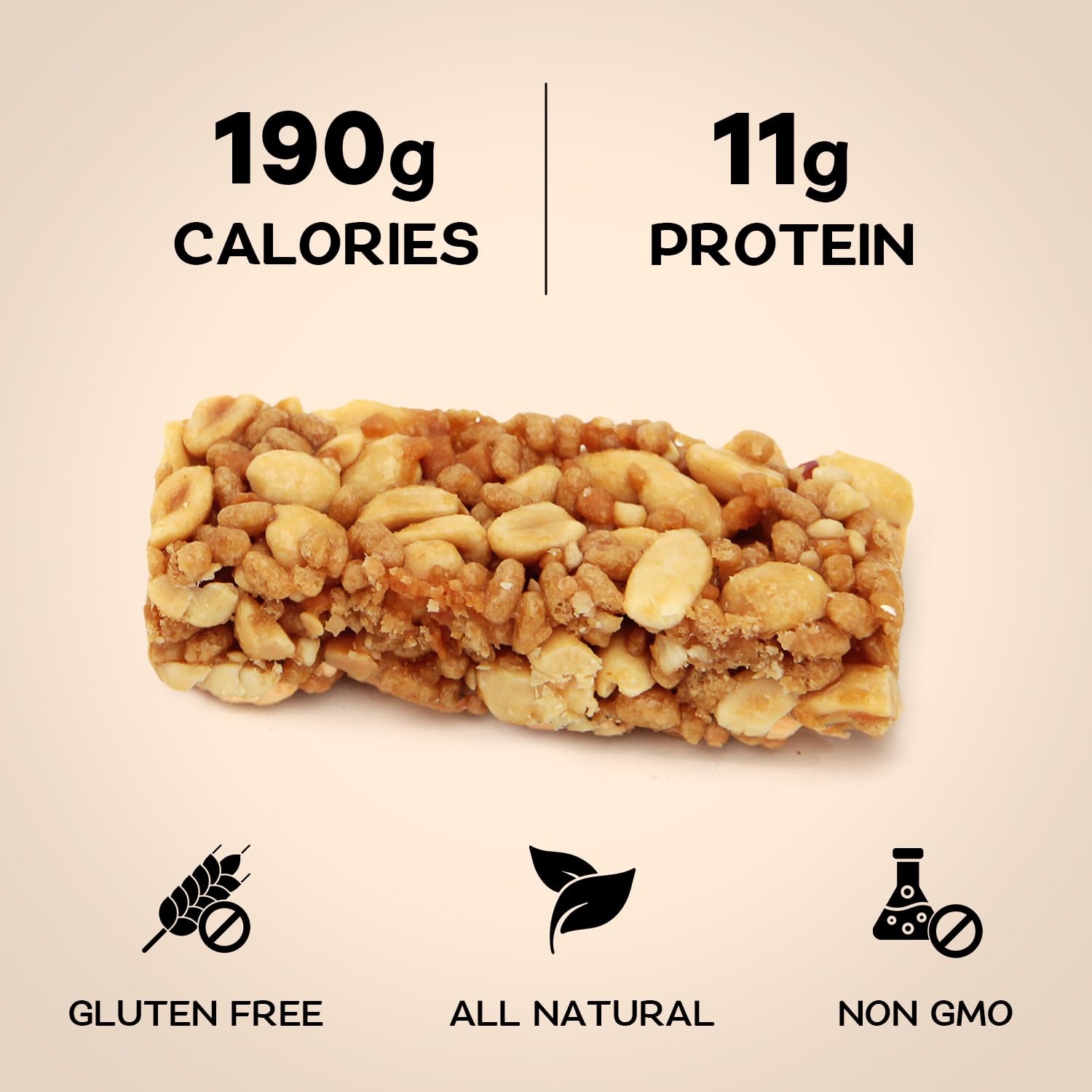 Gluten-Free Caramel Protein Bars for Active Lifestyles - Pack of 5, Ideal Meal Replacement & Muscle Recovery with Sustained Energy