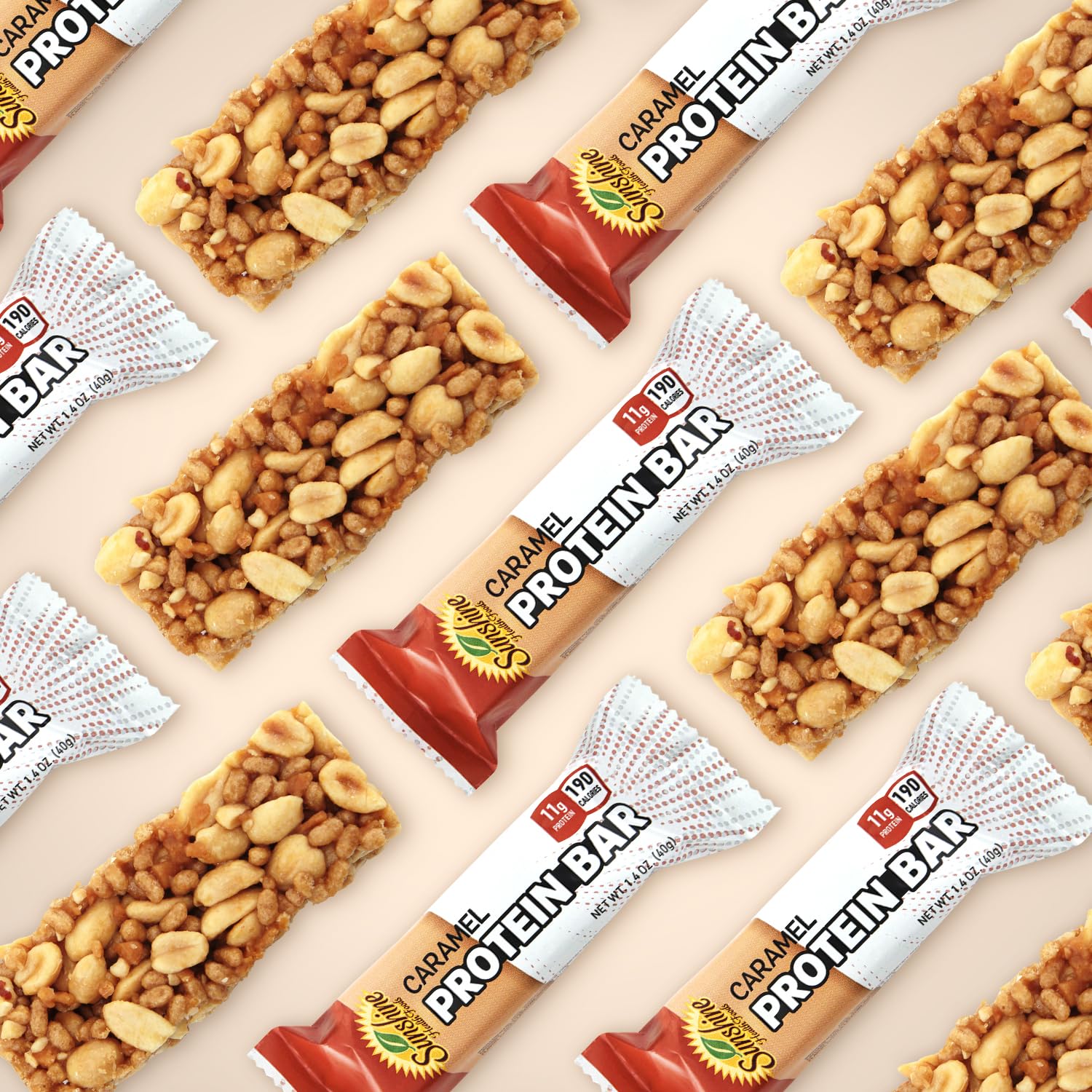 Gluten-Free Caramel Protein Bars for Active Lifestyles - Pack of 5, Ideal Meal Replacement & Muscle Recovery with Sustained Energy