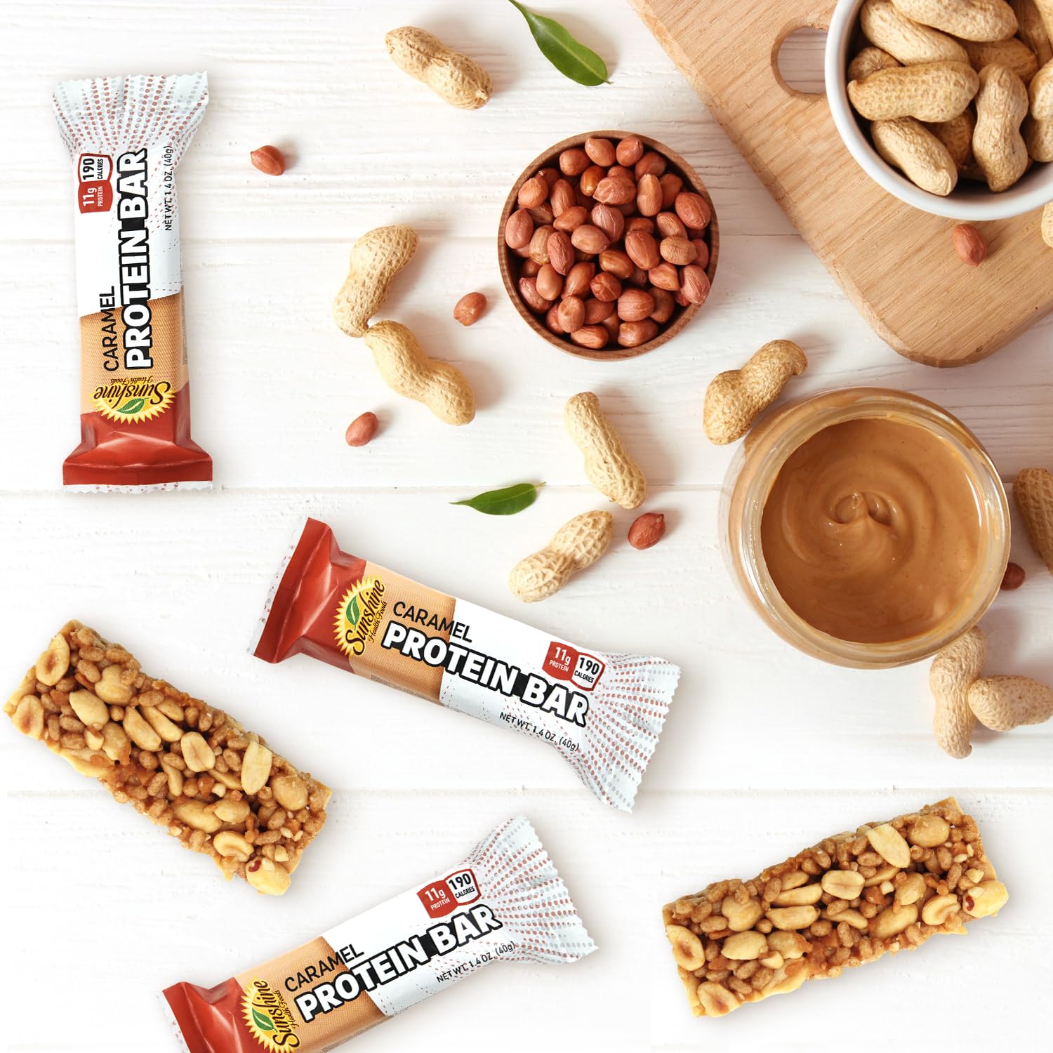 Gluten-Free Caramel Protein Bars for Active Lifestyles - Pack of 5, Ideal Meal Replacement & Muscle Recovery with Sustained Energy