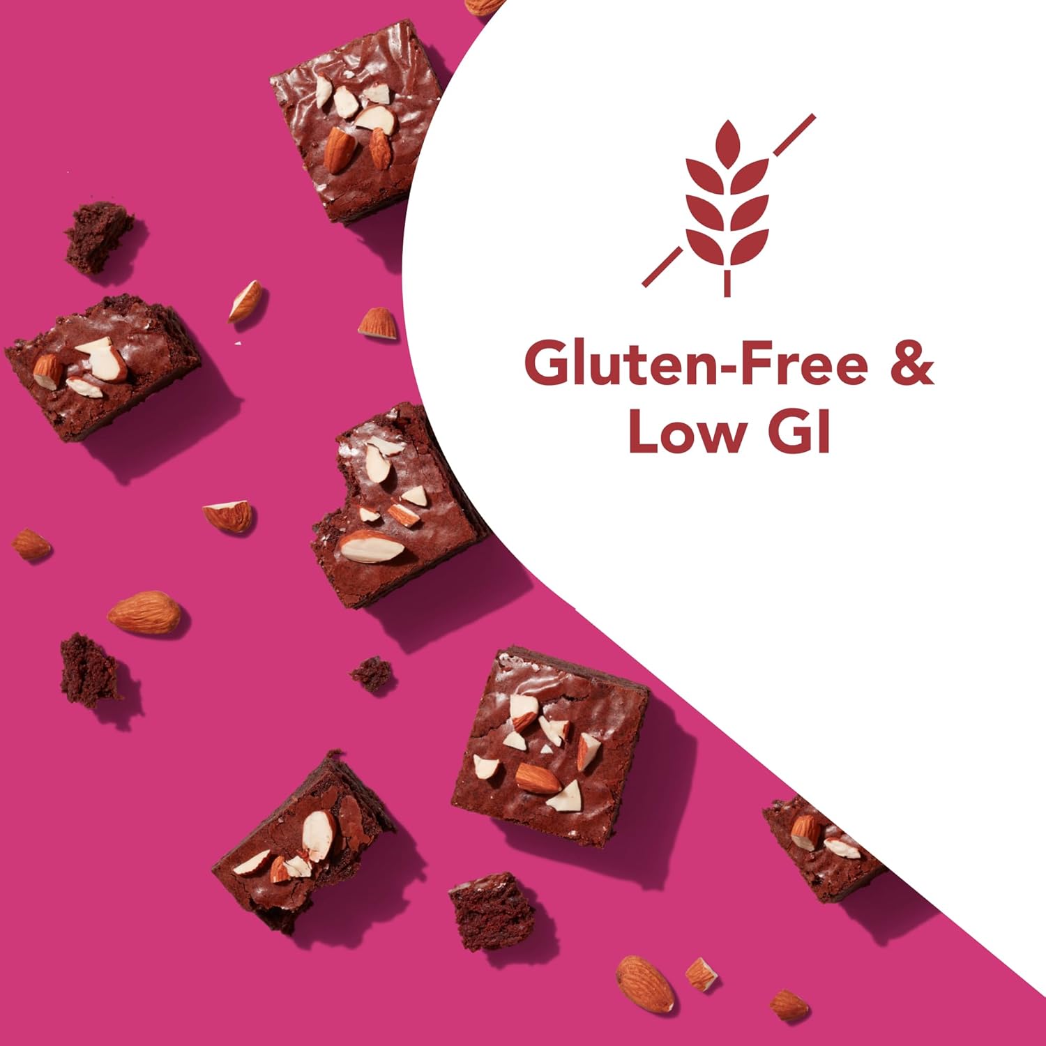 Gluten Free Chocolate Almond Brownie Protein Snack Bars - 15 Count by think! Minis