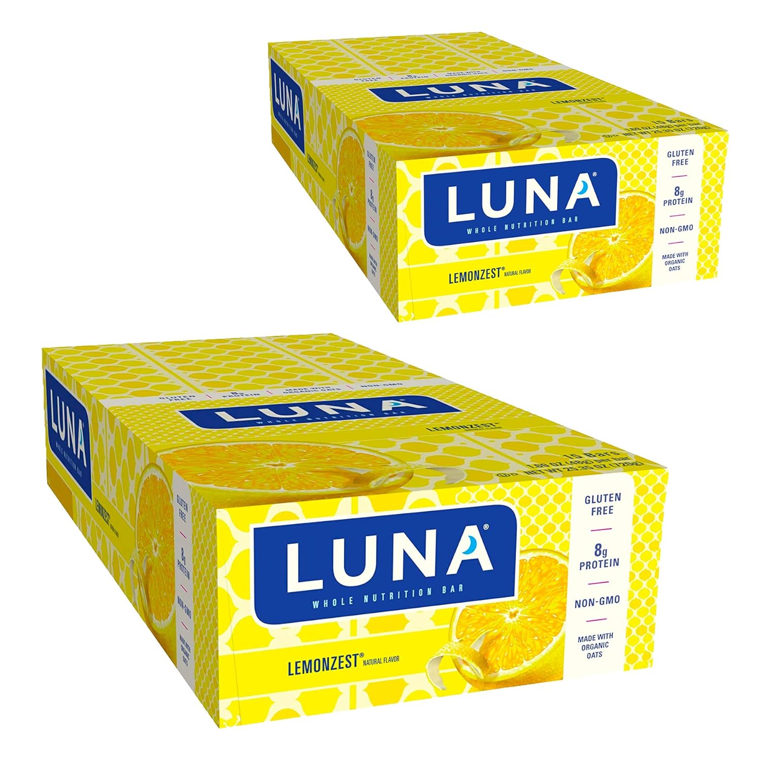 Gluten-Free Clif Bar LUNA BAR Lemon Zest Flavor Snack Bars - 30 Count