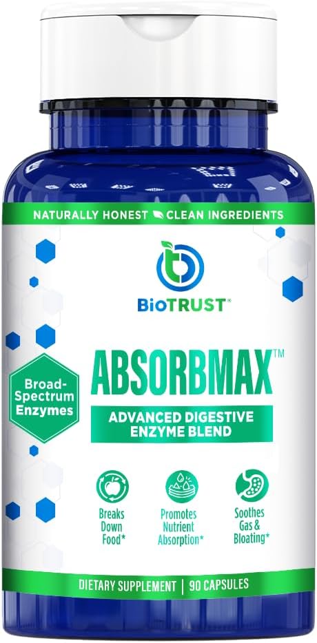 Gluten-Free Digestive Enzyme Blend for Nutrient Absorption & Digestive Support