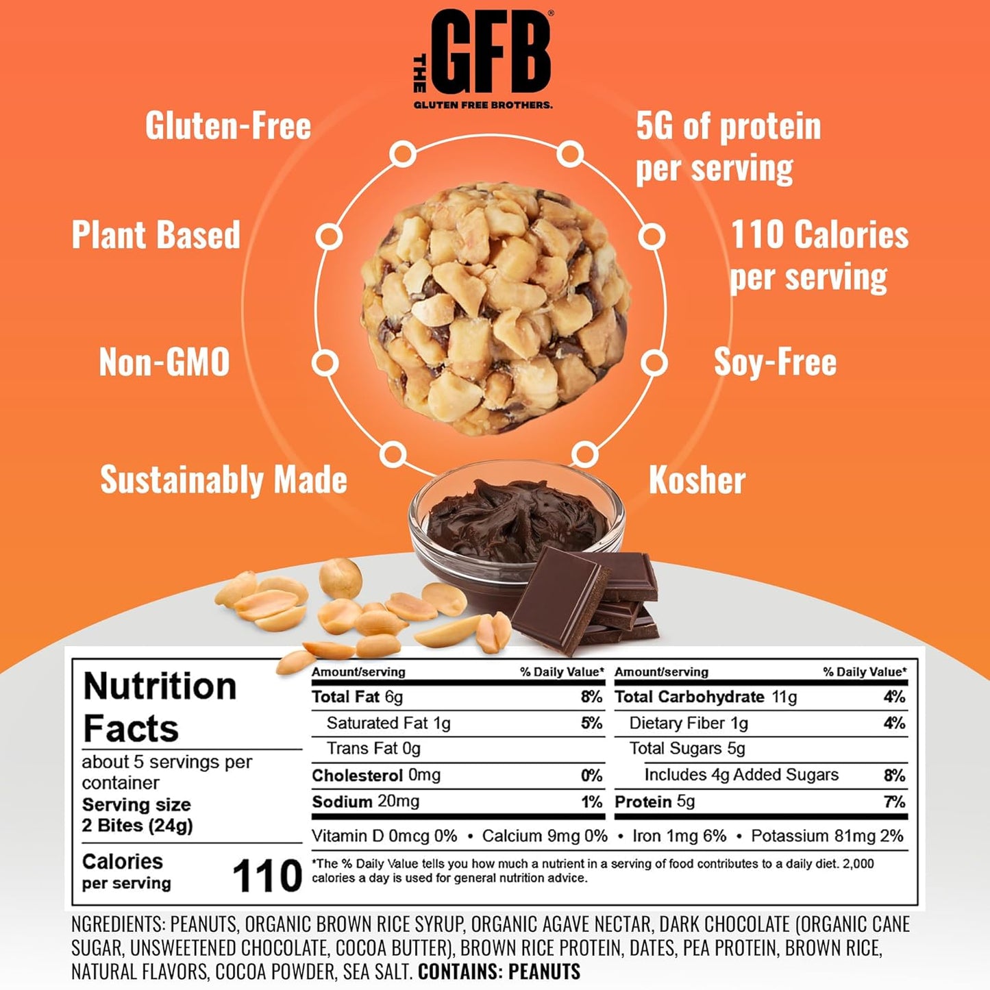 Gluten Free Protein Energy Balls Variety Pack - Plant Based, Non GMO, Vegan, Sustainably Made, Ridiculously Tasty - 4 oz (6 Count)