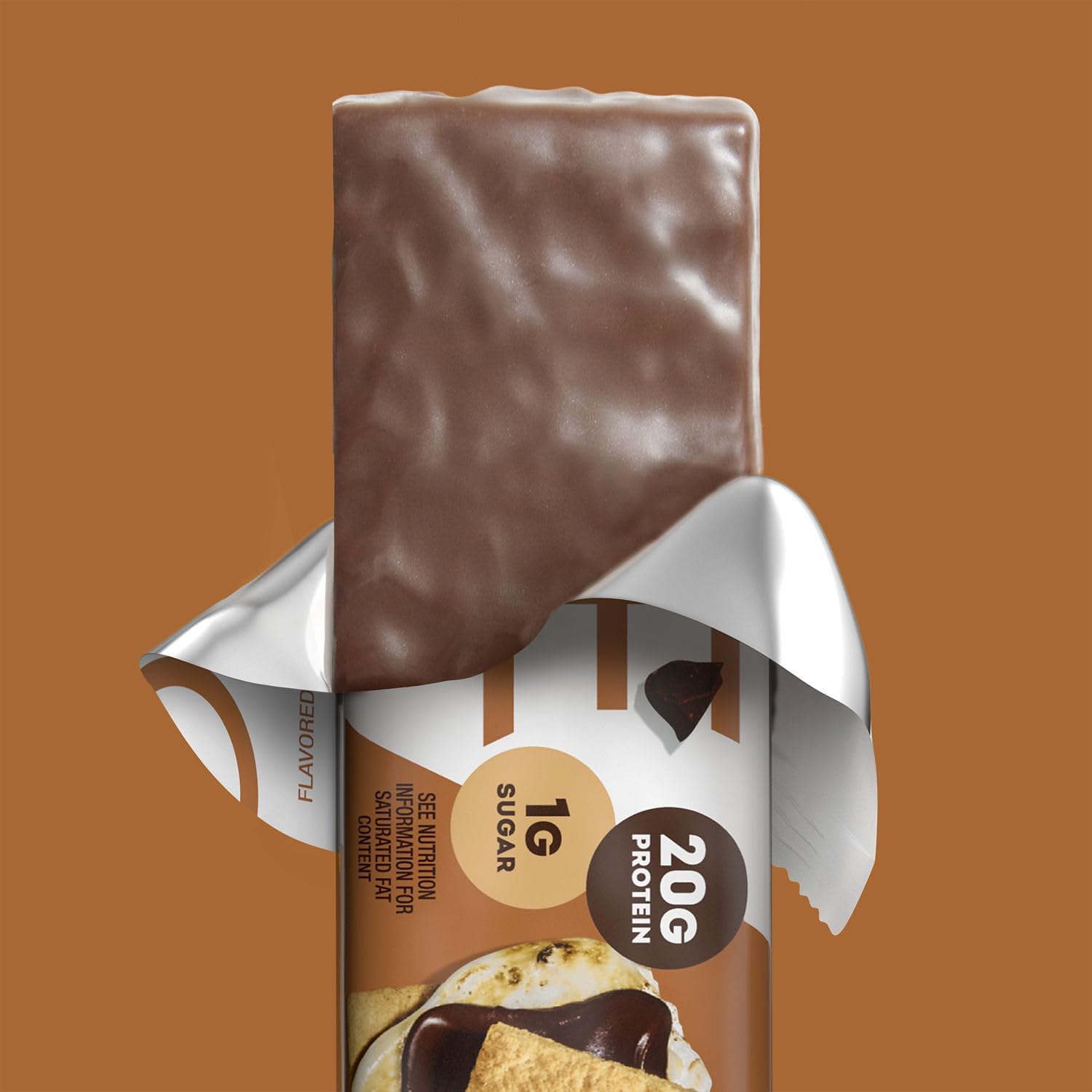 Gluten-Free Smores ONE Protein Bars with 20g Protein and 1g Sugar, 2.12 oz (12 Count)