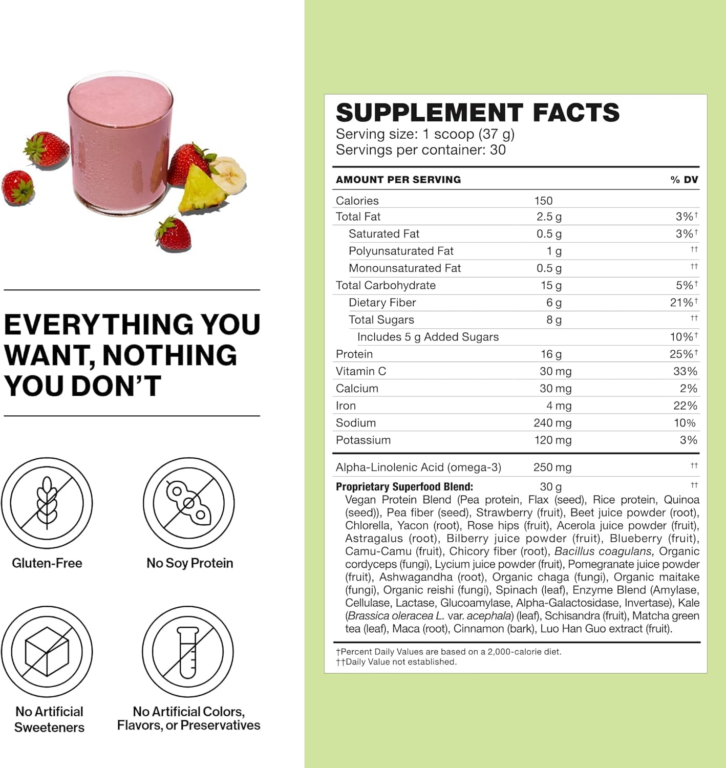 Gluten-Free Vegan Protein Powder for Healthy Weight Loss and Lean Muscle Support - Tropical Strawberry Flavor - 30 Servings - BoostGo Australia
