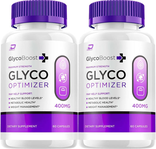Glyco Boost Capsules - Natural Supplement for Maintaining Healthy Levels - Maximum Strength Formula - 2 Pack (120 Capsules)