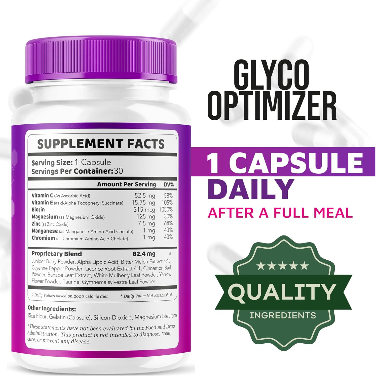 Glyco Optimizer Capsules - 30 Day Supply - Supports Glycogen Levels