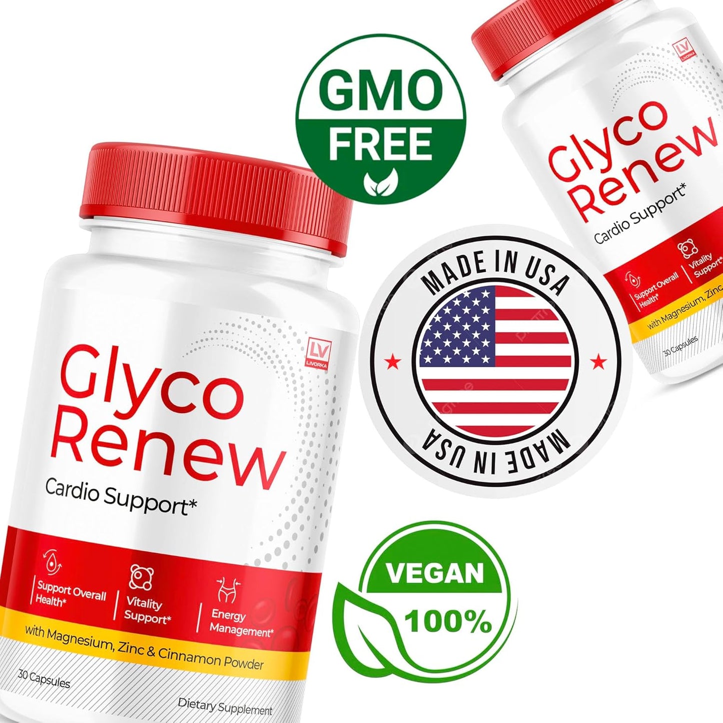 Glyco Renew Blood Support Supplement - 30 Capsules for Ripped Support