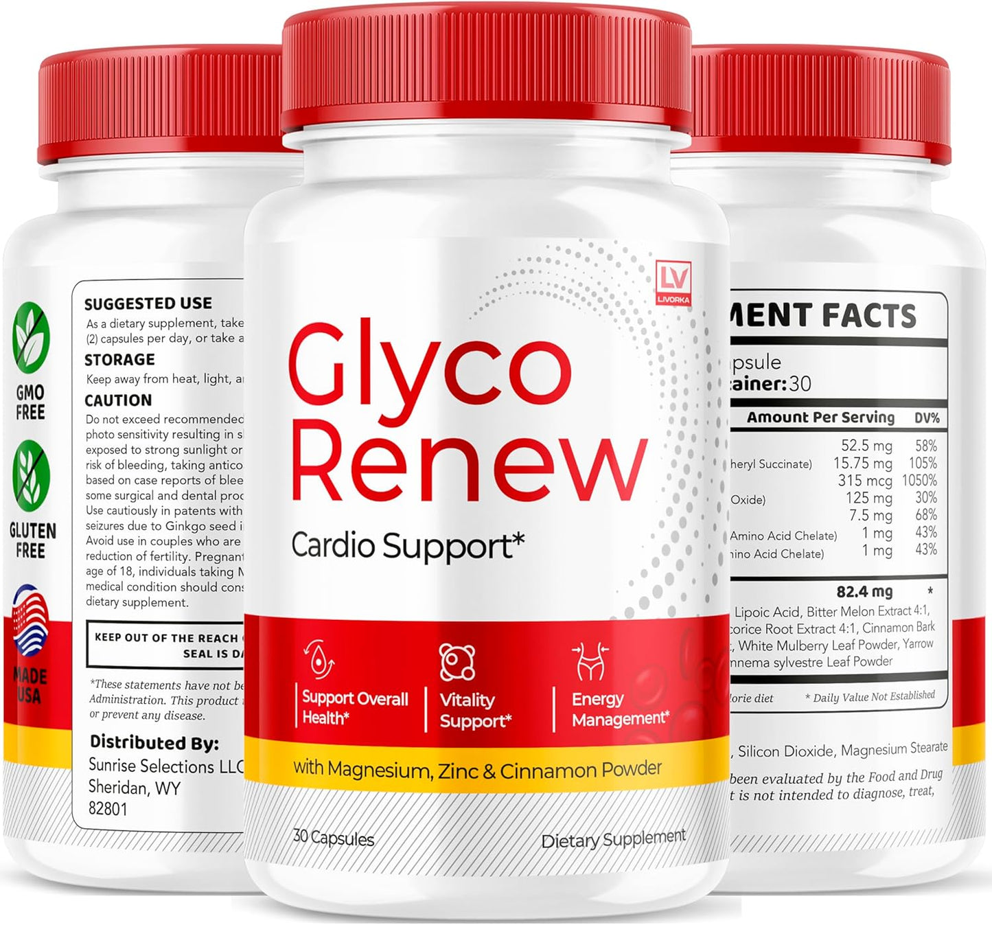 Glyco Renew Blood Support Supplement - 30 Capsules for Ripped Support