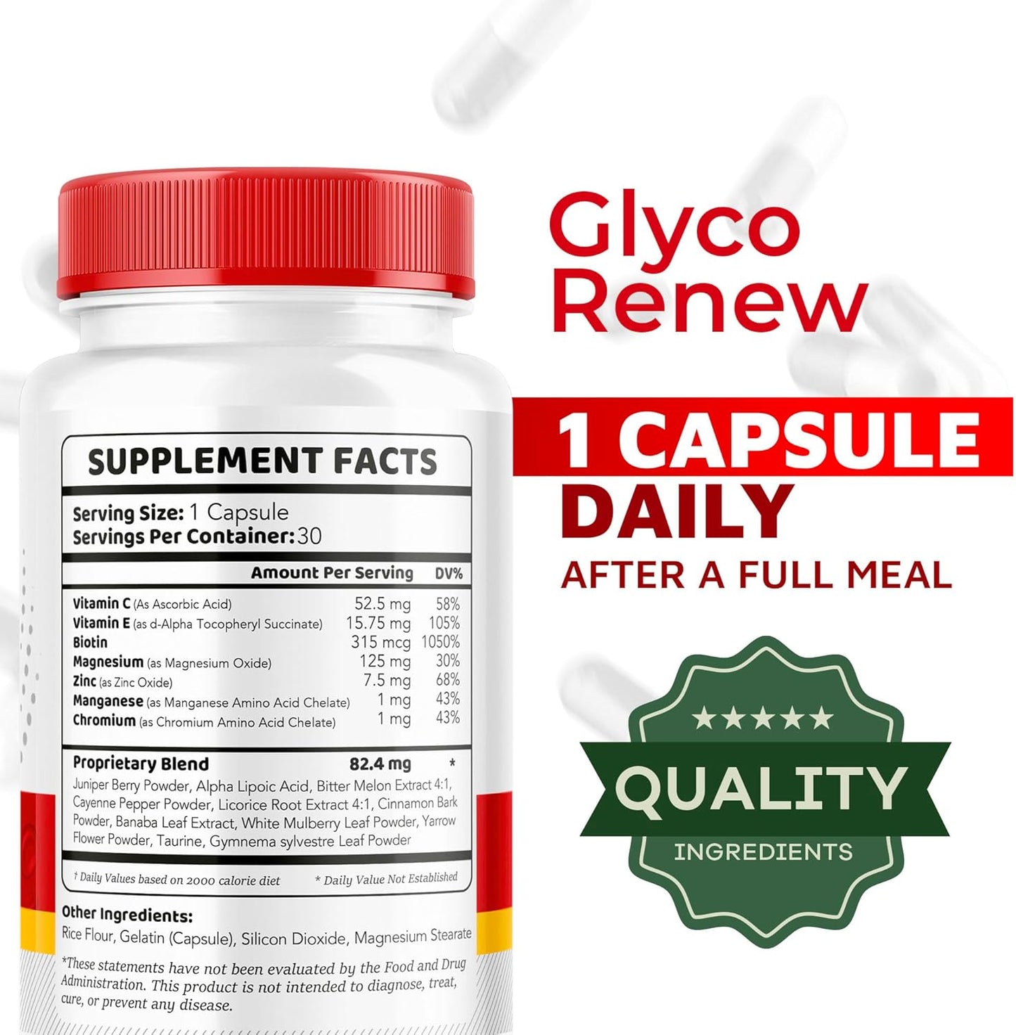 Glyco Renew Blood Support Supplement - 5 Pack of 150 Capsules, Ripped Formula for Blood Health