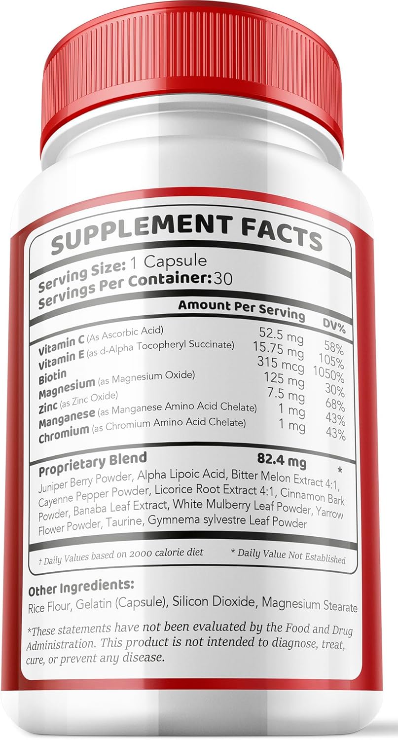 Glycogen Control Formula - 30 Capsules for 30 Days, Powerful Ingredients, Supports Glycogen Levels