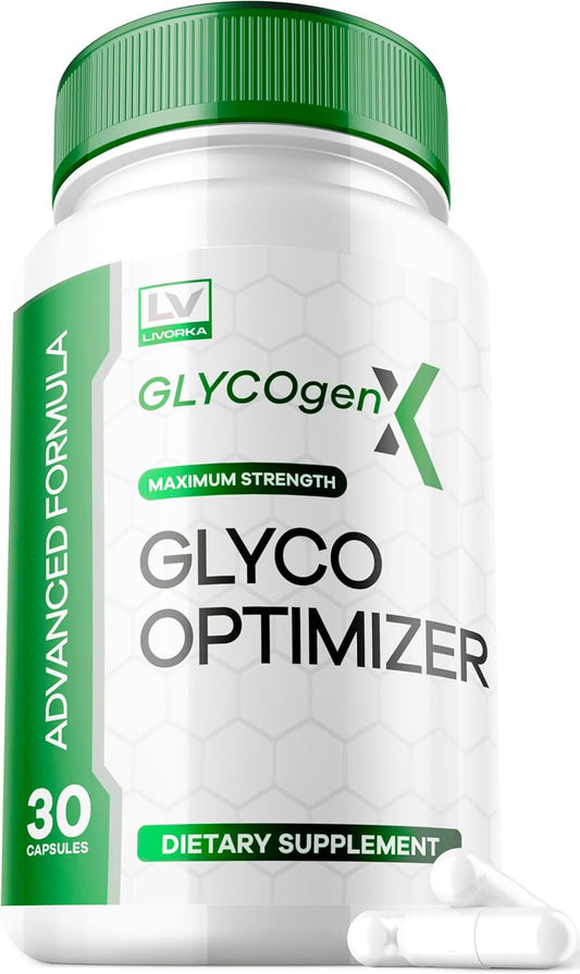 Glycogen Optimizer Supplement - 1 Pack, 600MG, 30 Capsules - Glycogen Support Formula