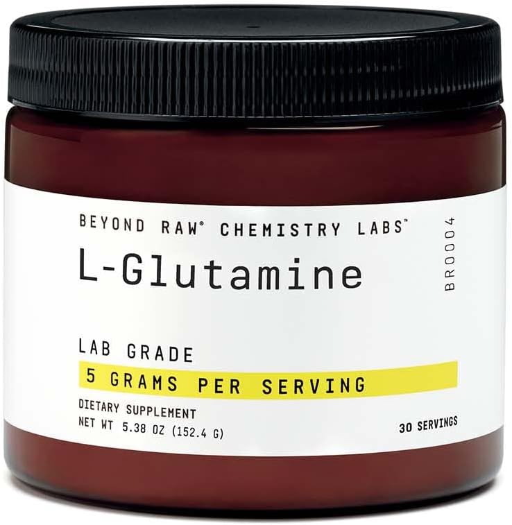 GNC BEYOND RAW Chemistry Labs L-Glutamine Powder - Muscle Function Support - 30 Servings