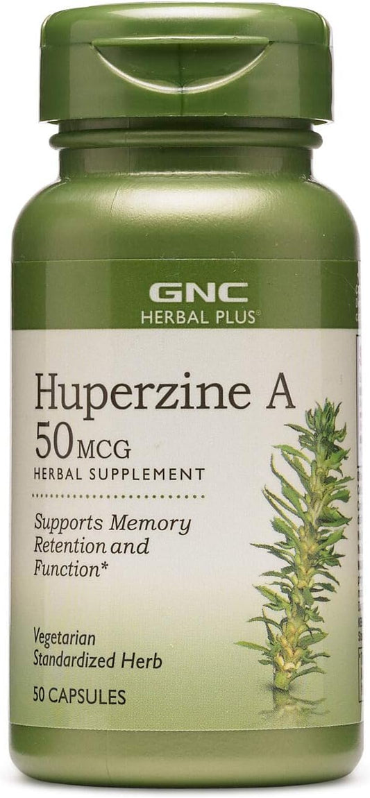 GNC Herbal Plus Huperzine A for Cognitive Support and Memory Enhancement