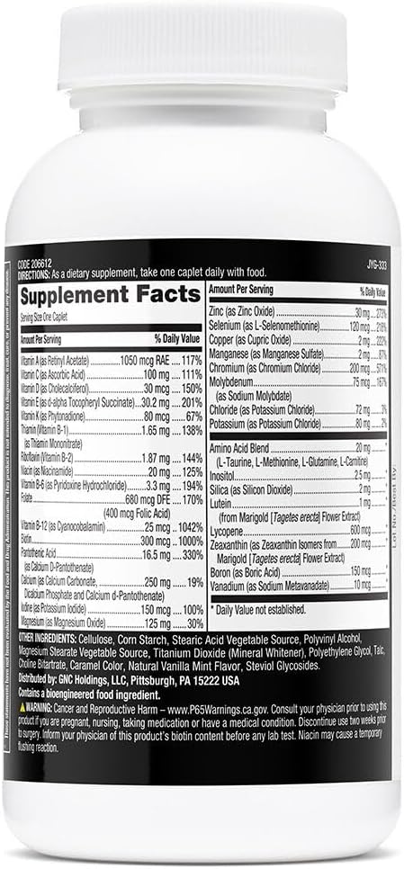 GNC Mega Men Essentials One Daily Multivitamin for Overall Health & Muscle Performance - 60 Count - BoostGo Australia