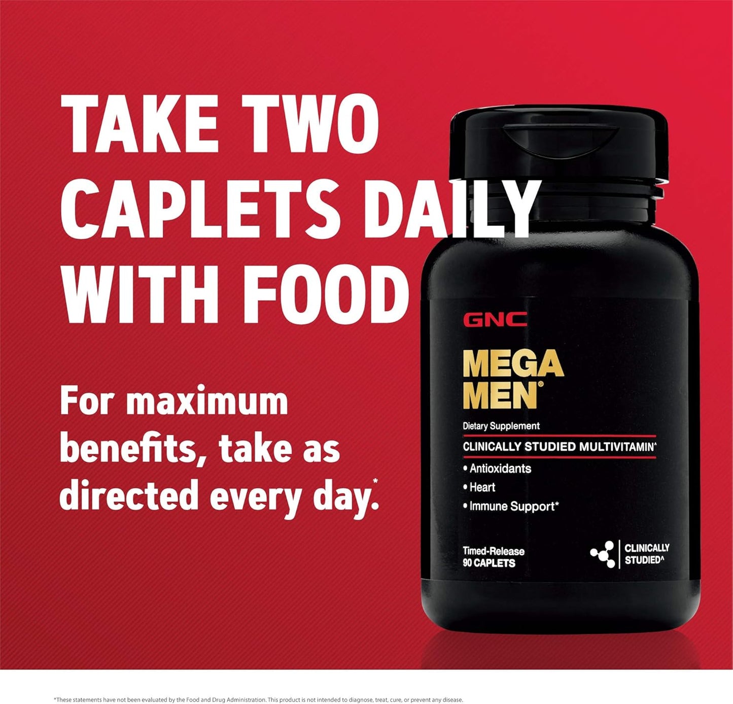 GNC Mega Men Multivitamin Twin Pack - 180 Count for Heart Health & Immune Support