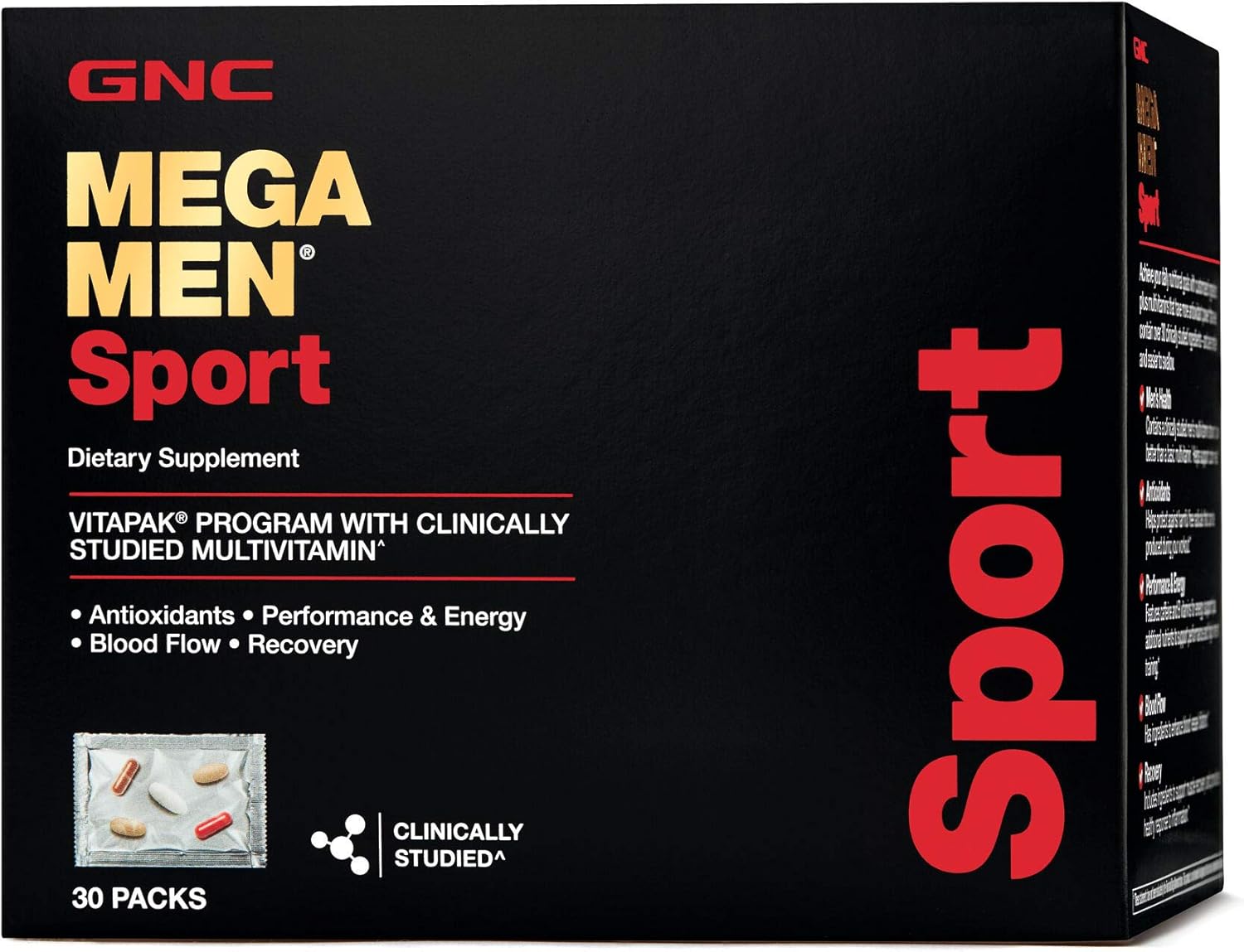 GNC Mega Men Sport Vitapak Program: Comprehensive Daily Nutrition for Active Men