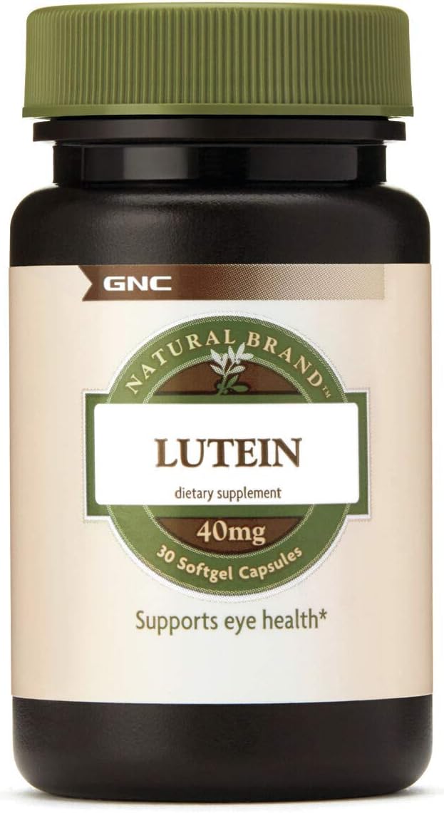 GNC Natural Brand Lutein for Vision Support - High-Quality Eye Health Supplement