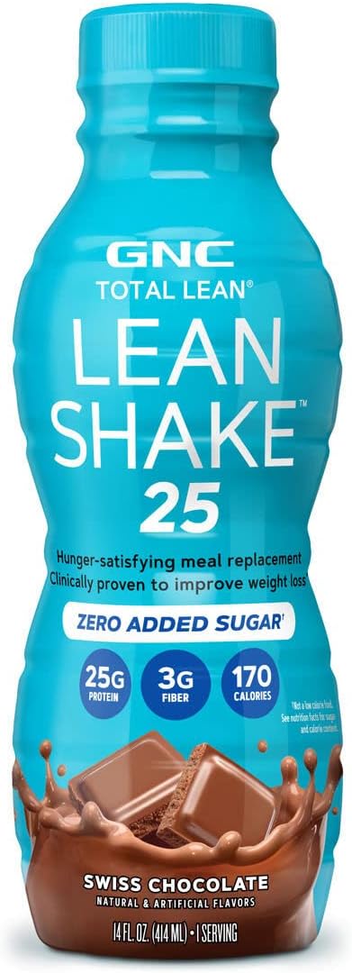 GNC Total Lean Lean Shake 25 Swiss Chocolate - 12 Pack