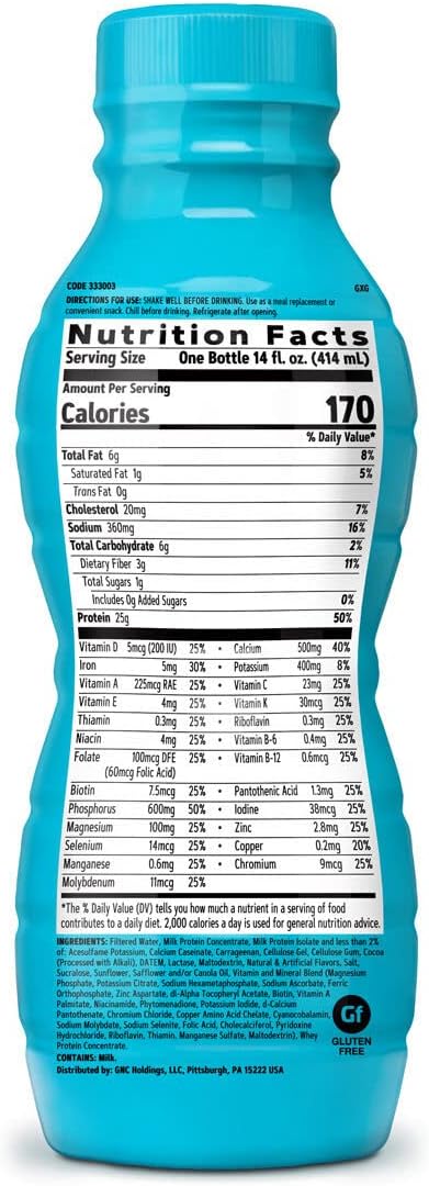 GNC Total Lean Lean Shake 25 Swiss Chocolate - 12 Pack