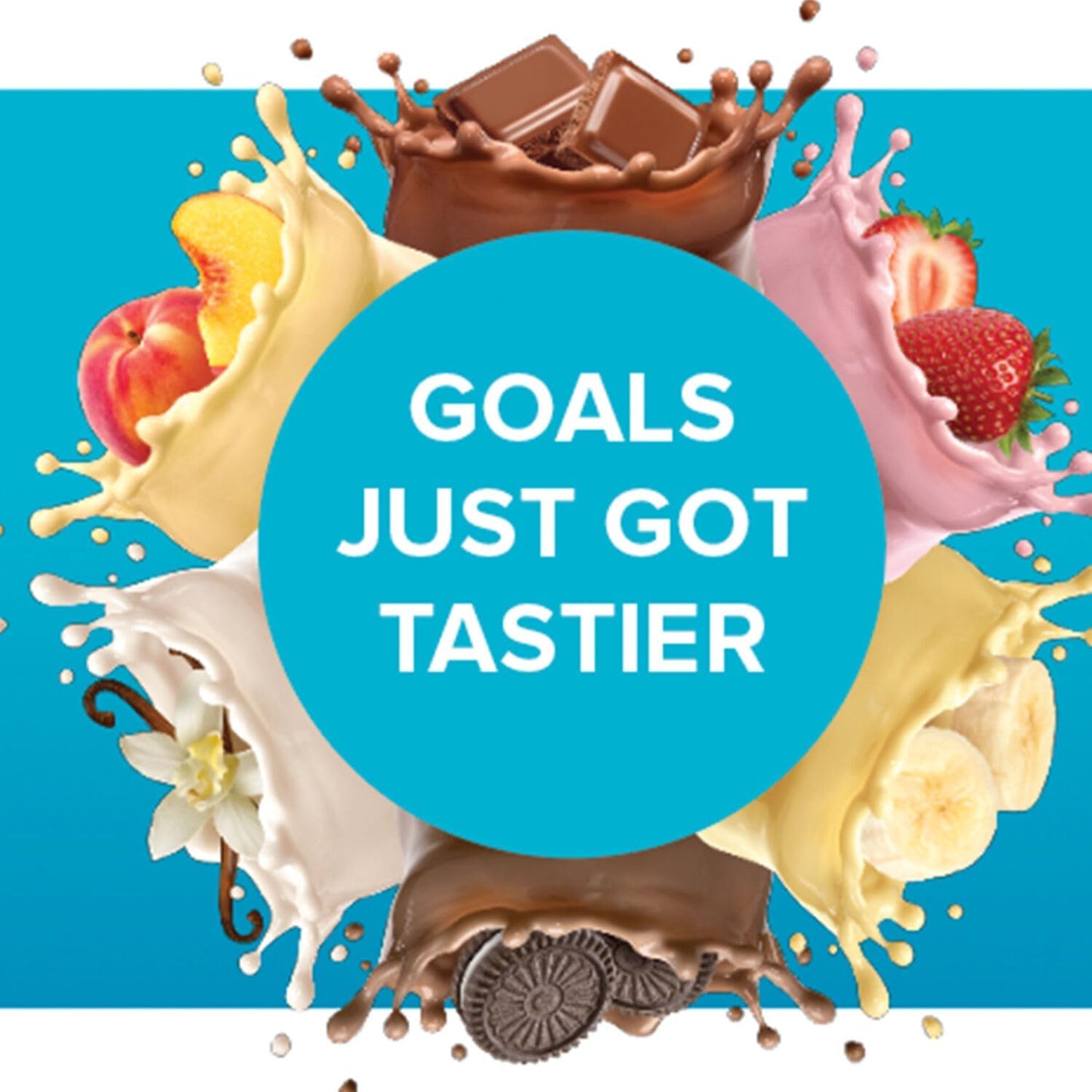 GNC Total Lean Shake 25 Protein Powder - French Vanilla Flavor | 25g Protein per Serving | 16 Servings Meal Replacement Shake